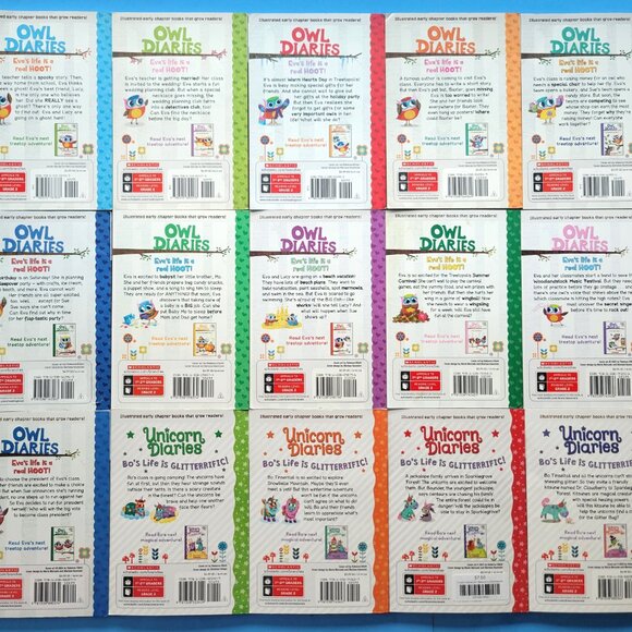 OWL DIARIES AND UNICORN DIARIES BOOKS MIXED LOT OF 15 BRANCHES SCHOLASTIC ELLIOT - Picture 2 of 15